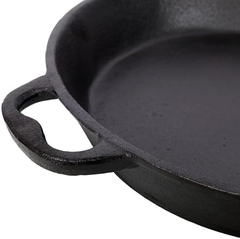Pre-Seasoned Cast Iron Skillet, 17 Inch Frying Pan with Dual Assist Handles, Heavy-Duty Outdoor Camping Cooking Utensil Uses in the Oven, on the Stove, on the Grill, or Over a Campfire(17-Inch) - Image 5