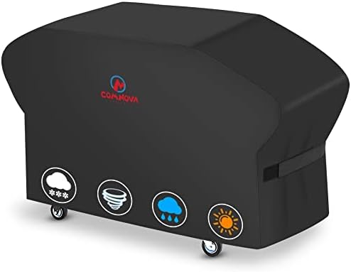 Comnova Griddle Cover for Blackstone 28 Inch With Hood - 600D Heavy Duty Waterproof Flat Top Grill Cover for Pro Series, BBQ Cover for Models 1883, 1924 and More by MCOMNOVAOUTDOORS