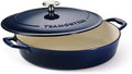 Tramontina Bestow Enameled Cast Iron 4-Qt Braiser Pan with Lid, Blue by Tramontina