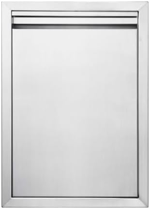 JIE JIN BBQ Access Door 17" W X 24" H Outdoor Kitchen Doors Single Door Thickened 304 Stainless Steel Outdoor Kitchen Accessories Door for Indoor/Outdoor Kitchen Outdoor Cabinet BBQ Island by JIEJIN