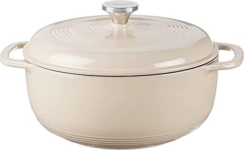 Lodge Essential Enamel Cast Iron Dutch Oven, 3 Quart, Sandalwood - Image 2