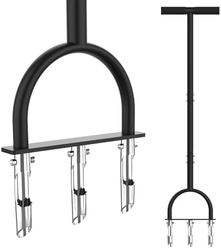 Lawn Aerator Coring Tool with 3 Hollow Tines by Qsxou