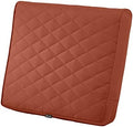 Classic Accessories Montlake FadeSafe Water-Resistant 25 x 22 x 4 Inch Wide Back Patio Quilted Lounge Cushion, Spice by ClassicAccessories