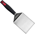 Pork Barrel BBQ Wide Metal Spatula & Grill Scraper - Heavy Duty Stainless Steel XL Hamburger Turner with Rubber Handle for Blackstone Griddle Accessories by PorkBarrelBBQLLC