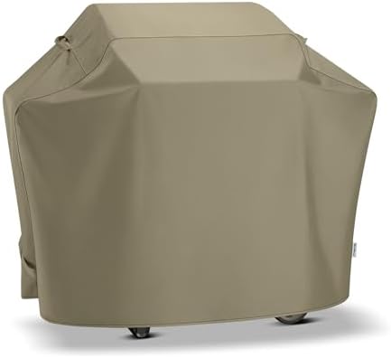 SunPatio 55 Inch Grill Cover for Outdoor Grill Heavy Duty Waterproof, Taupe by SunPatio