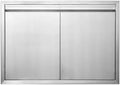 JIE JIN BBQ Access Door 31" W X 24" H Outdoor Kitchen Doors Double Doors Thickened 304 Stainless Steel Outdoor Kitchen Accessories Door for Indoor/Outdoor Kitchen Outdoor Cabinet BBQ Island by JIEJIN