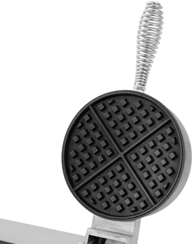 Commercial Waffle Maker, 2400W Electric Waffle Machine, Double-head Stainless Steel Waffle Iron Baker with Non-Stick Coating, 122-572℉ Temperature Adjustable - Image 5