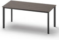 Outdoor Dining Table, Aluminum Patio HDPS Outdooor Table with Umbrella Hole, All Weather Patio Furniture Set, Patio Dining Table (Charcoal) by ComfCove
