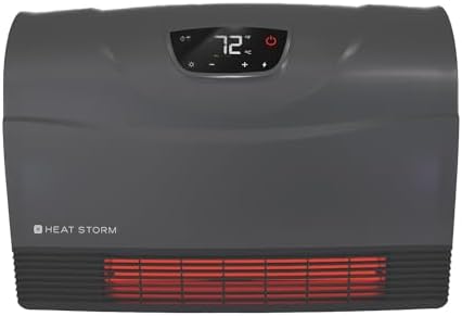 NEW Touch Screen - 1500 Watt ~ Infrared Space Heater ~ Wall Mounted ~ Wifi Enabled Grey with WIFI - Image 2