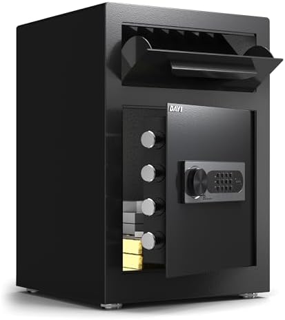 DAYI Drop Safe, 2.6 Cubic Feet Deposit Box with Drop Slot, Depository Safe with Fireproof Bag for Business & Home, Cash box for Documents - DM-52 by DAYISAFE