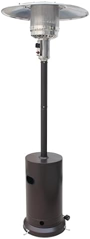 BTExpert 50000 BTU Propane Patio Heater for Outdoor Double-Layer Stainless Steel Burner, Wheels, Triple Protection System, Outdoor Heater Round Table design for Home and Commerical, Bronze by BTEXPERT