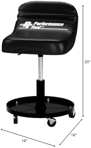 Performance Tool W85020 Pneumatic Tractor Creeper Rolling Seat - Image 3