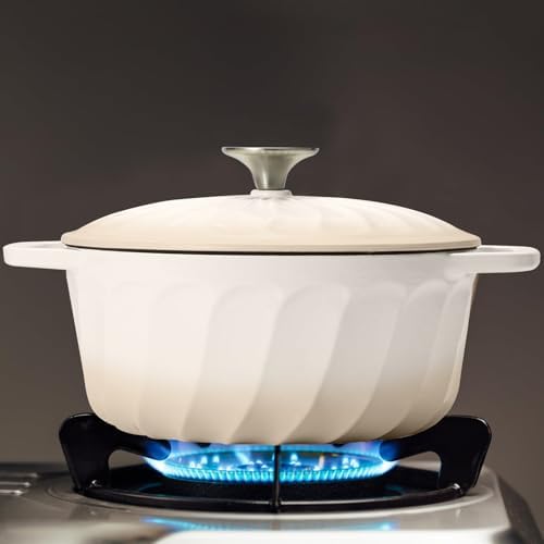 Enameled Cast Iron Dutch Oven Pot with Lid, 6 QT Large Dutch Oven - Image 6