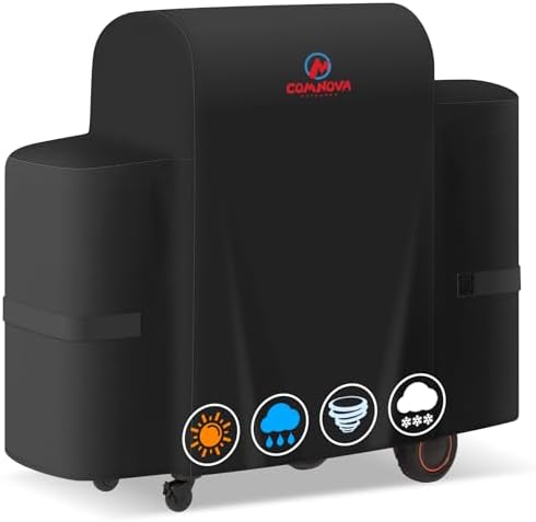 Comnova Grill Cover for Traeger Timberline 850 - Premium Wood Pellet Smoker Cover for Traeger Waterproof & Heavy Duty, 600D Pellet BBQ Accessory for Treager Timberline 850 Grills (BAC359) by MCOMNOVAOUTDOORS