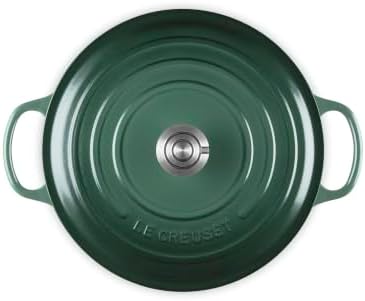 Le Creuset Enameled Cast Iron Round Dutch Oven, 9 qt., Artichaut/Crucible - Image 2