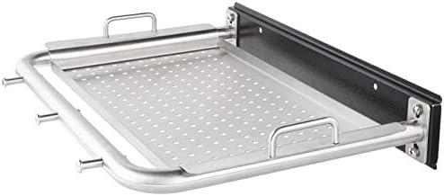 Pit Boss Deluxe Stainless Steel Grill Side Shelf – Removable Prep Tray with Tool Hooks – 19.02" L x 14.81" W x 2.76" H by PitBoss%C2%AEGrills