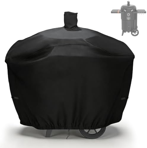 BBQ Grill Cover for Oklahoma Joe's Bronco 2.0 Drum 18 in Smoker by Yourpatiocoverexpert