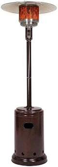 Amazon Basics 46,000 BTU Portable Outdoor Propane Patio Heater with Wheels, Commercial & Residential, Easy to Use, with Water Tank, Havana Bronze, 32.1 x 32.1 x 91.3 inches by AmazonBasics