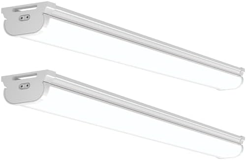 Barrina LED Shop Lights 4FT for Workshop, Garage, 45W 5000LM 6500K, 2 Packs by Barrina