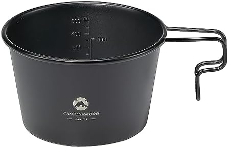 CAMPINGMOON Deep Sierra Cup 600ml Stainless Steel Camping Cup 304 Food Grade Fire Ready Outdoor Cooking Bowl Measurement Marks Stackable Camping Cookware Backpacking Hiking Campfire Use BKS-369 by CAMPINGMOON