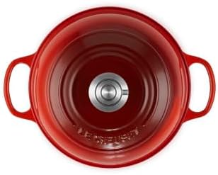 Le Creuset Enameled Cast Iron Round Bread Oven, 9.5 inch, Cerise/Crucible - Image 2