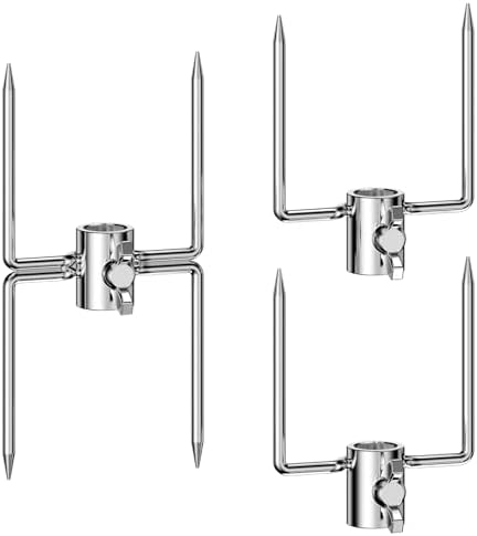 onlyfire Universal 2-Pronged Rotisserie Meat Forks For Grills, 2pcs by onlyfire