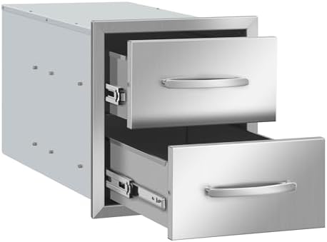 Outdoor Kitchen Drawers 14" W x 15" H x 23" D Stainless Steel by YourFriends