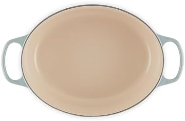 Le Creuset Enameled Cast Iron Oval Dutch Oven, 6.75 qt., Sea Salt - Image 3
