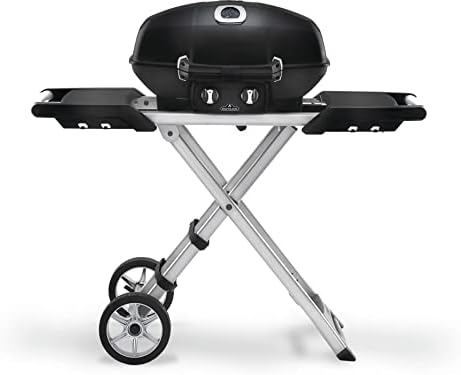 Napoleon TravelQ PRO285X Portable Propane Gas Grill with Foldable Scissor Cart, Black, 2 Burners, Tailgating, Camping, and Small Outdoor Spaces by Unknown