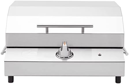 Kenyon G2 Portable Tabletop Electric Grill, 1440W Single Burner, Stainless Steel Body, Cast Aluminum Grate, UL Approved Grill For Indoor And Outdoor Use, Removable Lid, Dishwasher Safe, 120Volts by KENYON