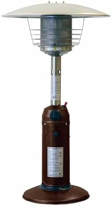 Portable Tabletop Patio Heater, 11000BTU, Propane Outdoor Heater, Variable Control, Anti-tilt Protection, Flameout Protection, Hammered Bronze - Image 2