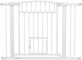 PawHut Pet Gate Indoor with Cat Door 30"-41" Dog Gate Extra Wide 30" High by PawHut