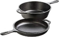 Lodge Cast Iron Combo Cooker, 3.2 Quart Deep Pot & 10.25 Inch Skillet Lid by Lodge