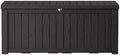 Outdoor Storage Box Waterproof, 150 Gallon Lockable Resin Deck Box Large, Patio Storage Bin for Pool Accessories Cushion Furniture, Garden Tools, UV-Resistant Outside Delivery Black by Decksplore%E2%80%94BuiltforOutdoor