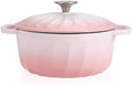 Enameled Cast Iron Dutch Oven Pot with Lid, 3 QT Small Dutch Oven by NSIRONS