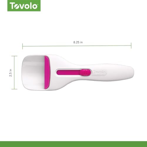 Tovolo Cupcake Scoop Batter Dispenser for Cupcakes Muffins Pancakes and Cookie Dough, Easy to Clean Batter Scoop Slide Dispenses Quicker for Even Size Baked Goods Kitchen Gadget, Fuchsia - Image 2