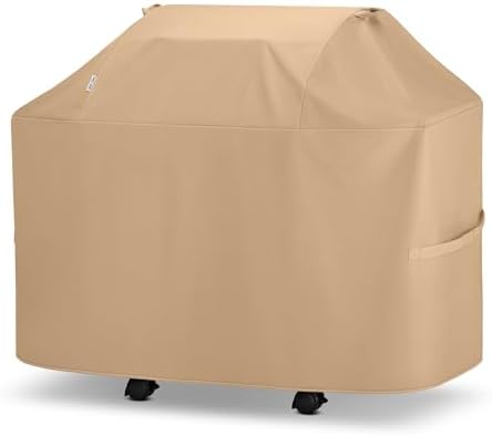 Unicook Grill Cover Heavy Duty Waterproof UV Resistant 52 Inch, Light Brown by UNICOOK