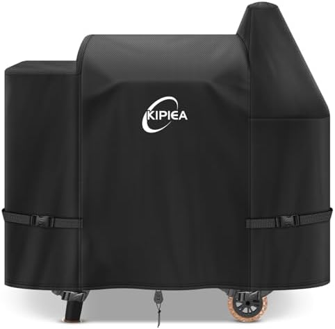 Kipiea 600D Pellet Grill Cover for Pit Boss 820 & Pro 850, Waterproof BBQ Smoker Cover, UV Resistant, No Tear, No Fading by Kipiea