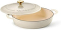 Tramontina Bestow Enameled Cast Iron 4-Qt Braiser Pan with Lid, Latte by Tramontina