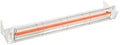 Infratech W-1512 WH Stainless Steel 33” Electric Patio Heater, Single Element Fixture 1500 Watt, 120 Volt, White Finish by Infratech