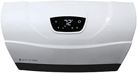 Heat Storm Phoenix Infrared Space Heater with Attachable Feet, Remote Control, Energy Efficient-750-1500 Watts, White Floor or Wall - HS-1500-PHX - Image 2