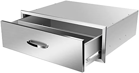 Outdoor Kitchen Drawers 30" W x 10" H x 23" D Built-in BBQ Drawer Stainless Steel Access Drawers for Outdoor Kitchen Island or Grill Station - Image 7