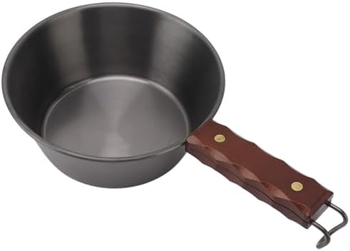 AUNMAS Camping Skillet 304 Stainless Steel Outdoor Skillet 2000ml 21cm - Image 2