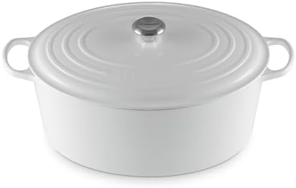 Le Creuset Enameled Cast Iron Oval Dutch Oven, 15.5qt., White by Unknown