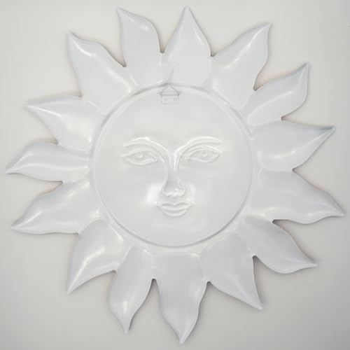 Daogtc Metal Sun Wall Decor - Sun Flower Wall Art Decoration,Hanging Decoration for Home Garden Farmhouse Yard Patio Fence Living Room Bedroom (SUN-I) - Image 6