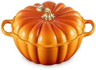 Le Creuset Enameled Cast Iron Signature Pumpkin Cocotte, 4 qt., Persimmon by Unknown