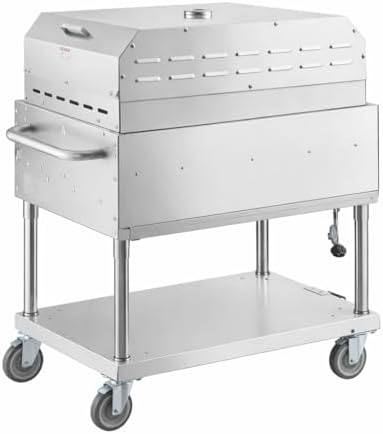 Commercial Stainless Steel Outdoor Liquid Propane Grill with Pizza Oven Attachment, 36" Cooking Surface, 5 Burners, 80,000 BTU, for Restaurant Patio, Resort, Catering, Outdoor Kitchen, Hotel - Image 2