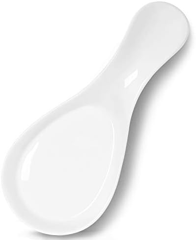 GDCZ Large Porcelain Spoon Rest for Kitchen Stove Top (White) by GDCZ