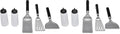 Weber Griddle Essential 5‑Piece Tool Set – Spatula, Flexible Spatula, Scraper & (2) Squeeze Bottles for Breakfast, Burgers & More - Easy Cooking & Cleanup, Grill Accessory Kit(Pack of 2) by Unknown