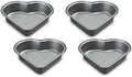 Cuisinart 4-Pc Mini Heart Pan Set, Small, Black by Cuisinart